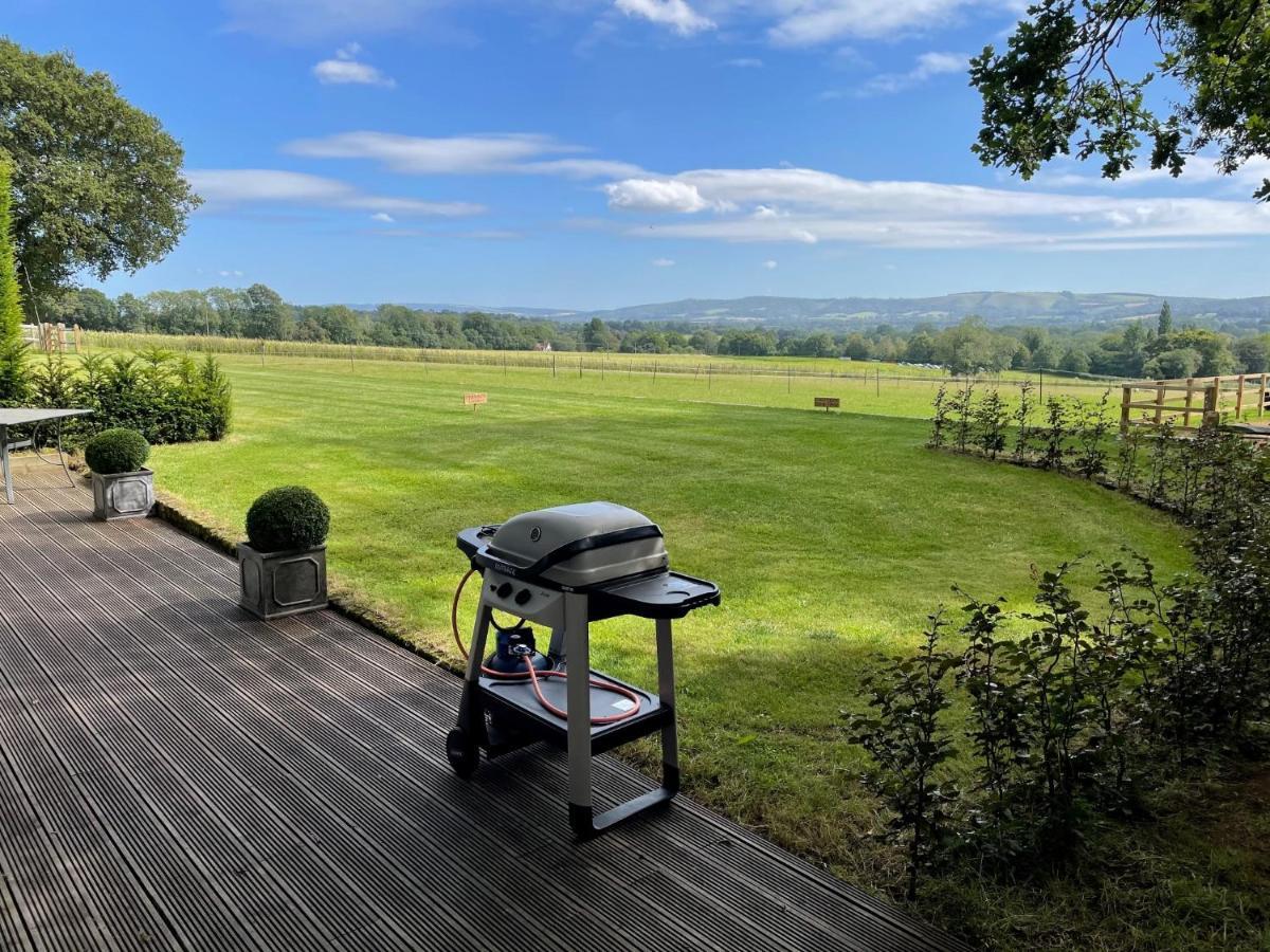 Stunning Cabin With Incredible Views Near Goodwood Rogate Bagian luar foto